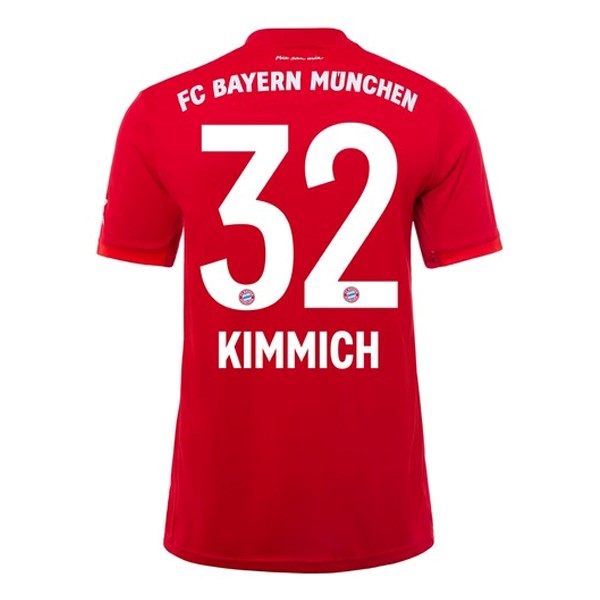 Maillot Football Bayern Munich NO.32 Kimmich Domicile 2019-20 Rouge